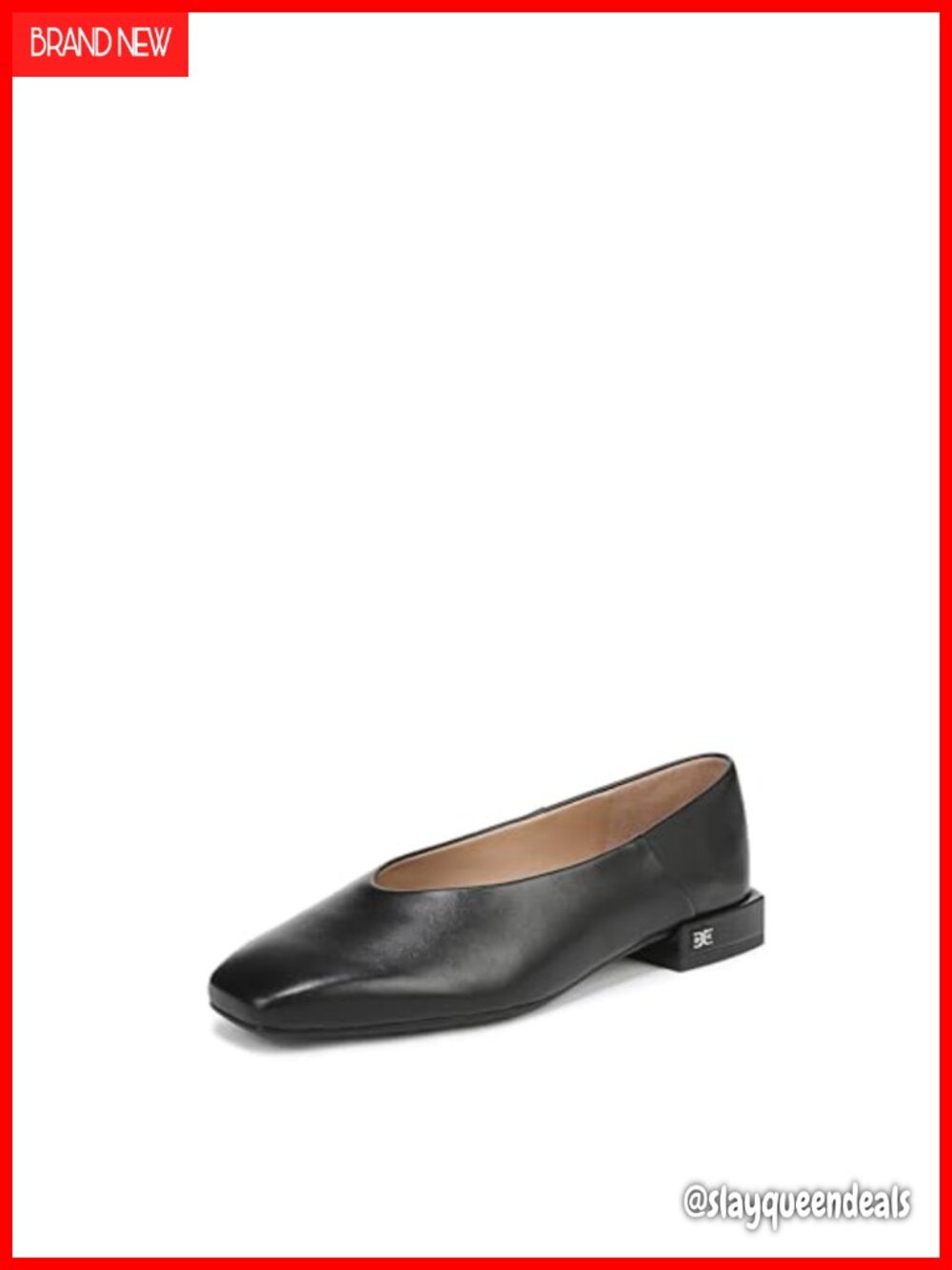 Sam Edelman Kasey Square Toe Ballet Flats Slip On Casual Walking Shoes